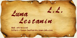 Luna Leštanin vizit kartica